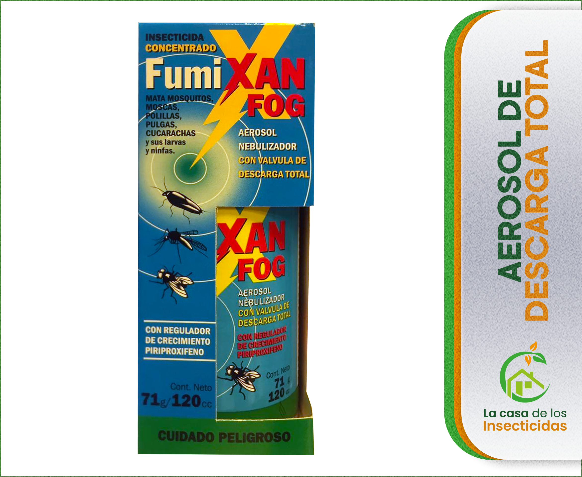 Fumixan Fog Hogar Aerosol de Descarga total fogger